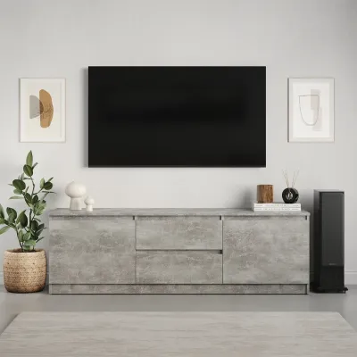 Тумба під телевізор Mebel Star Нео 150х43х53 см Бетон (MBS-1252)