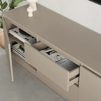 Тумба під телевізор Mebel Star Нео 150х43х53 см Кашемір (MBS-1254)