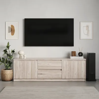 Тумба під телевізор Mebel Star Нео 150х43х53 см Аляска сірий (MBS-1255) Тумба під телевізор Mebel Star Нео 150х43х53 см Аляска сірий (MBS-1255)
