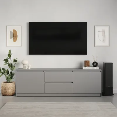 Тумба під телевізор Mebel Star Нео 150х43х53 см Сіра мишка (MBS-1256) Тумба під телевізор Mebel Star Нео 150х43х53 см Сіра мишка (MBS-1256)