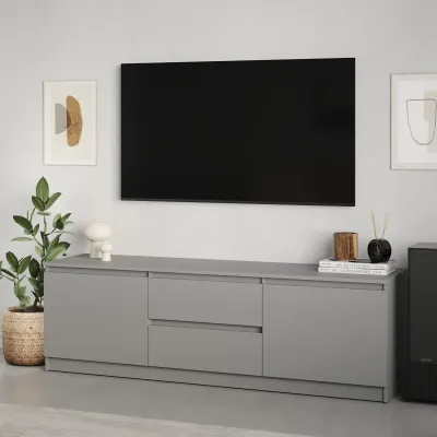 Тумба під телевізор Mebel Star Нео 150х43х53 см Сіра мишка (MBS-1256)