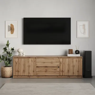 Тумба під телевізор Mebel Star Нео 150х43х53 см Дуб тахо (MBS-1257) Тумба під телевізор Mebel Star Нео 150х43х53 см Дуб тахо (MBS-1257)
