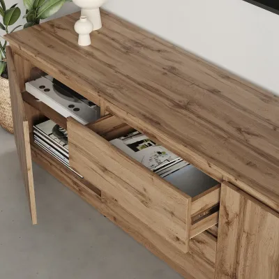 Тумба під телевізор Mebel Star Нео 150х43х53 см Дуб тахо (MBS-1257) Тумба під телевізор Mebel Star Нео 150х43х53 см Дуб тахо (MBS-1257)