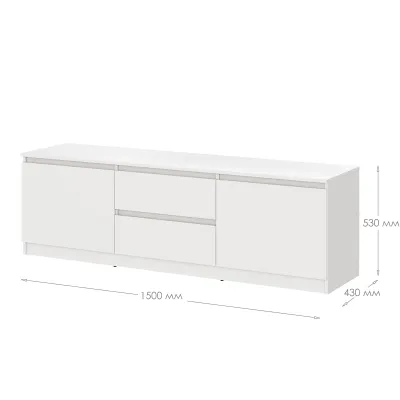 Тумба під телевізор Mebel Star Нео 150х43х53 см Дуб тахо (MBS-1257) Тумба під телевізор Mebel Star Нео 150х43х53 см Дуб тахо (MBS-1257)