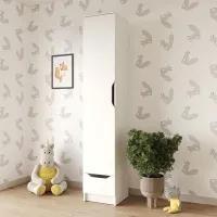 Шафа-пенал Mebel Star Лилу 40x40x210 см Аляска белый (MBS-1313)