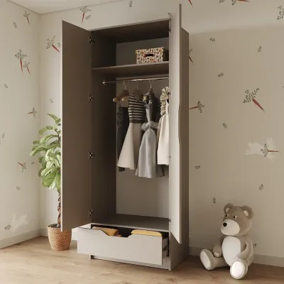 Шафа розпашна Mebel Star Лилу 80х50х210 см Кашемір (MBS-1316)