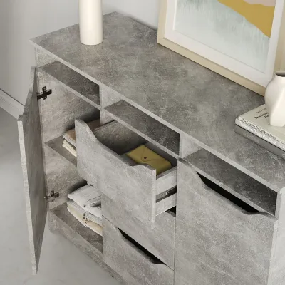 Комод Mebel Star 120х45х99 см Антрацит (MBS-1438) Комод Mebel Star 120х45х99 см Антрацит (MBS-1438)
