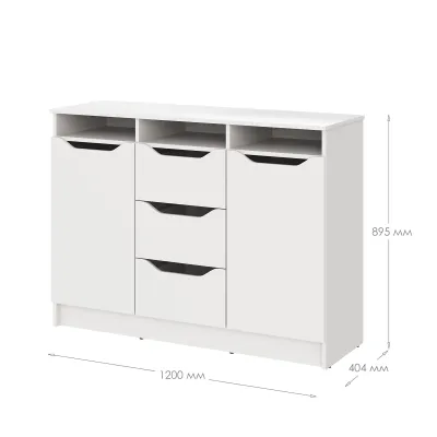 Комод Mebel Star 1200 Лілу 121х40х89 см Бетон (MBS-1332) Комод Mebel Star 1200 Лілу 121х40х89 см Бетон (MBS-1332)