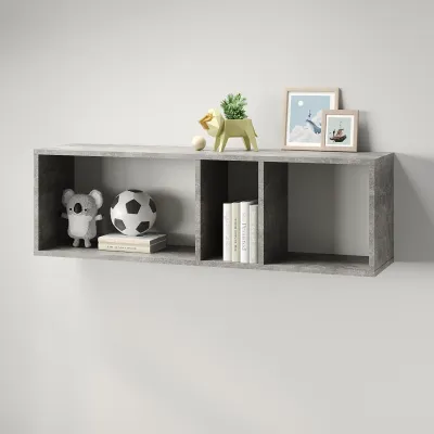 Полиця настінна Mebel Star Лілу 110х27х34 см Бетон (MBS-1363)
