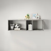 Полиця настінна Mebel Star Лілу 110х27х34 см Бетон (MBS-1363)