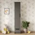 Шкаф пенал Mebel Star Лилу 40x40x210 см Антрацит (MBS-1386) Шкаф пенал Mebel Star Лилу 40x40x210 см Антрацит (MBS-1386)