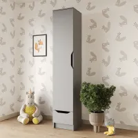 Шафа-пенал Mebel Star Лилу 40x40x210 см Серая мышка (MBS-1390) Шафа-пенал Mebel Star Лилу 40x40x210 см Серая мышка (MBS-1390)