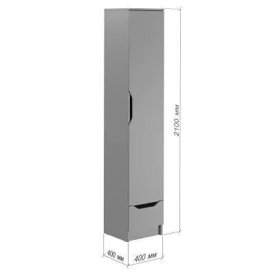 Шафа-пенал Mebel Star Лилу 40x40x210 см Дуб сонома (MBS-1391)