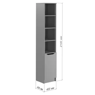 Шкаф пенал Mebel Star Лилу 40x40x210 см Дуб сонома (MBS-1399)