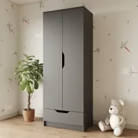 Шафа розпашна Mebel Star Лилу 80х50х210 см Антрацит (MBS-1402)