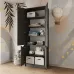 Шафа розпашна Mebel Star Лилу 80х40х210 см Антрацит (MBS-1410) Шафа розпашна Mebel Star Лилу 80х40х210 см Антрацит (MBS-1410)