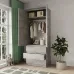 Шафа розпашна Mebel Star Нео 80х50х210 см Бетон (MBS-1417) Шафа розпашна Mebel Star Нео 80х50х210 см Бетон (MBS-1417)