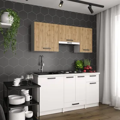 Кухня модульная Mebel Star Nika 1.6 м Дуб тахо/Аляска белый (MBS-1453) Кухня модульная Mebel Star Nika 1.6 м Дуб тахо/Аляска белый (MBS-1453)