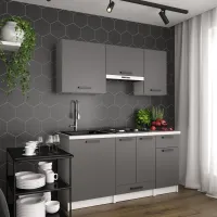 Кухня модульна Mebel Star Nika 1.6 м Антрацит (MBS-1454)