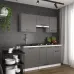 Кухня модульная Mebel Star Nika 1.6 м Антрацит (MBS-1454)