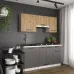 Кухня модульная Mebel Star Nika 1.6 м Дуб тахо/Антрацит (MBS-1457)