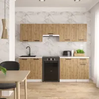 Кухня модульна Mebel Star Nika 2.4 м Дуб тахо (MBS-1466) Кухня модульна Mebel Star Nika 2.4 м Дуб тахо (MBS-1466)