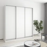 Шафа-купе тридверна Mebel Star Стандарт AL 190х60х240 см Аляска білий (MBS-1478)