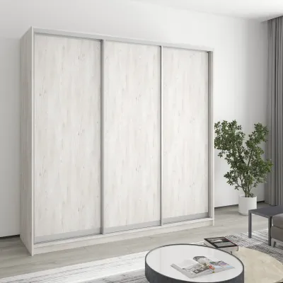 Шкаф-купе трехдверный Mebel Star Стандарт AL 210х45х240 см Аляска серый (MBS-1516)