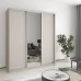 Шафа-купе тридверна Mebel Star Стандарт AL 180х60х240 см Кашемір (MBS-1549)