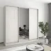 Шафа-купе тридверна Mebel Star Стандарт AL 210х60х240 см Аляска сірий (MBS-1568)