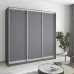 Шафа-купе тридверна Mebel Star Комбо AL 210х45х240 см Антрацит (MBS-1660)