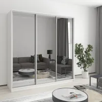 Шкаф-купе трехдверный Mebel Star Комбо AL 200х45х240 см Аляска белый (MBS-1703)