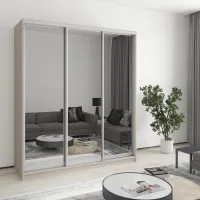 Шафа-купе тридверна Mebel Star Комбо AL 180х45х240 см Кашемір (MBS-1713) Шафа-купе тридверна Mebel Star Комбо AL 180х45х240 см Кашемір (MBS-1713)