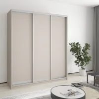 Шафа-купе тридверна Mebel Star Комбо AL 180х60х240 см Кашемір (MBS-1737)
