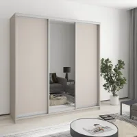 Шкаф-купе трехдверный Mebel Star Комбо AL 200х60х240 см Кашемир (MBS-1763) Шкаф-купе трехдверный Mebel Star Комбо AL 200х60х240 см Кашемир (MBS-1763)