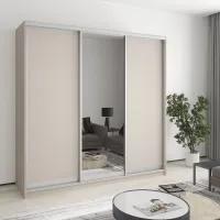 Шкаф-купе трехдверный Mebel Star Комбо AL 210х60х240 см Кашемир (MBS-1764)