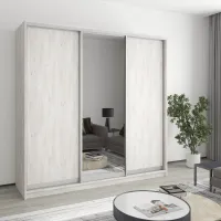 Шкаф-купе трехдверный Mebel Star Комбо AL 210х60х240 см Аляска серый (MBS-1772)