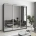 Шафа-купе тридверна Mebel Star Комбо AL 210х60х240 см Антрацит (MBS-1780)
