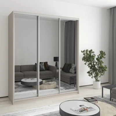 Шкаф-купе трехдверный Mebel Star Комбо AL 180х60х240 см Кашемир (MBS-1785)