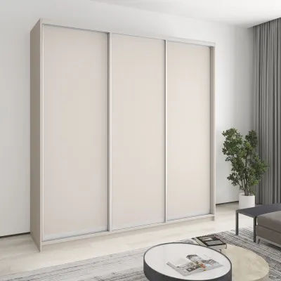 Шафа-купе тридверна Mebel Star Стандарт AL 230х45х240 см Кашемір (MBS-1823)