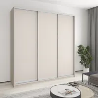 Шафа-купе тридверна Mebel Star Стандарт AL 230х60х240 см Кашемір (MBS-1825)