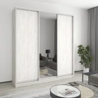 Шкаф-купе трехдверный Mebel Star Стандарт AL 220х60х240 см Аляска серый (MBS-1856)