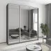 Шафа-купе тридверна Mebel Star Стандарт AL 220х45х240 см Антрацит (MBS-1862)