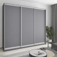 Шкаф-купе трехдверный Mebel Star Уни AL 270х45х240 см Антрацит (MBS-1893)
