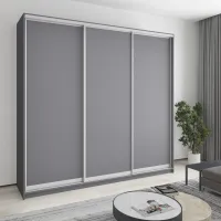 Шкаф-купе трехдверный Mebel Star Уни AL 250х60х240 см Антрацит (MBS-1895) Шкаф-купе трехдверный Mebel Star Уни AL 250х60х240 см Антрацит (MBS-1895)