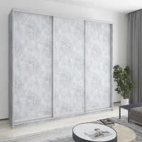 Шафа-купе тридверна Mebel Star Уни AL 260х60х240 см Бетон (MBS-1920)