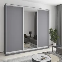 Шкаф-купе трехдверный Mebel Star Уни AL 260х45х240 см Антрацит (MBS-1940)