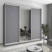 Шафа-купе тридверна Mebel Star Уни AL 260х45х240 см Антрацит (MBS-1940)