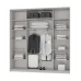 Шафа-купе тридверна Mebel Star Комбо AL 230х45х240 см Антрацит (MBS-2039)