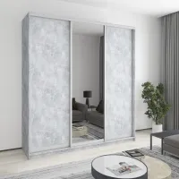 Шафа-купе тридверна Mebel Star Комбо AL 220х45х240 см Бетон (MBS-2146) Шафа-купе тридверна Mebel Star Комбо AL 220х45х240 см Бетон (MBS-2146)